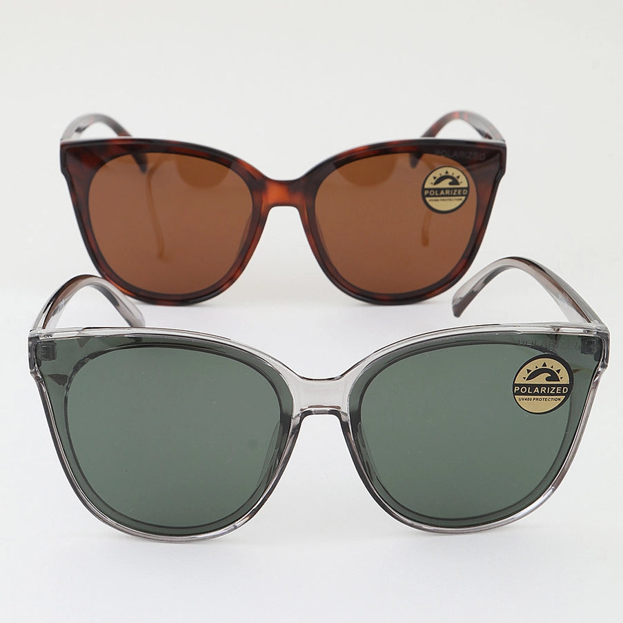 Sunglasses Polarized Classic Cateye Larger Frame
